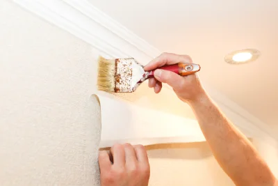 Pose de papier peint à Viane — revêtements muraux et toiles de verre